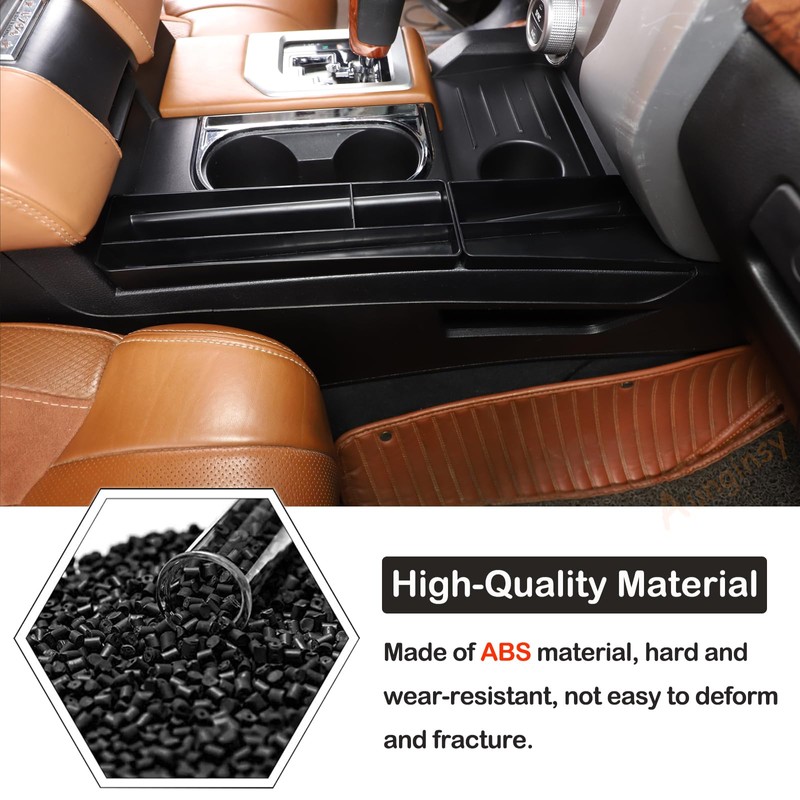 Aunginsy Center Console Side Gear Shift Storage Box Fit Toyot@a