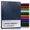 Gallery Leather Large Weekly Monthly Planner 2026, Elegantly Bound Calendar