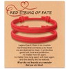 Matching Adjustable Rope Bracelet for Couples, Red Bracelet for Fate