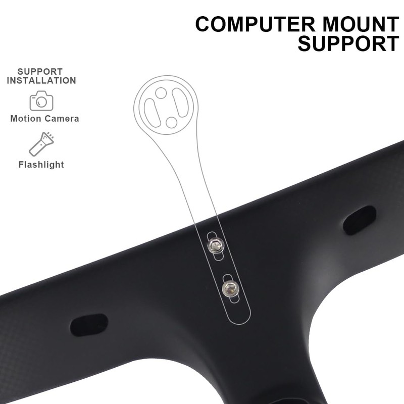 Alfa Pasca Carbon fiber integrated Road Bike Handlebar 28.6mm and