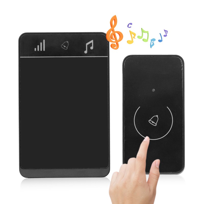 Wireless Doorbell IP47 Waterproof Intelligent Touch Control 150M Range ThroughWall