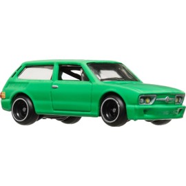 Hot Wheels Premium Car Culture Collectible Toy Car, 1:64 Scale Die-Cast VW Brasilia T9678, World Tour Vehicle with Real Riders Tires