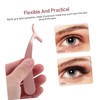 IWOWHERO 4 Pack Stainless Steel False Eyelash Tweezers Applicator for