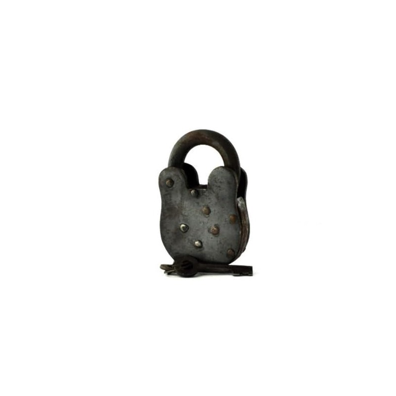 Vintage Iron Padlock 2.5 x 4.25 by Paykoc U01101