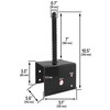 U Shaped 6x6 Deck Post Concrete Anchor Spike, Fence Post