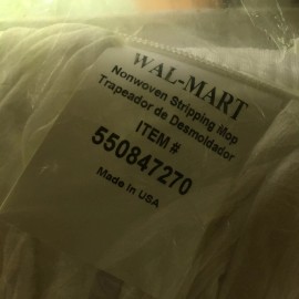 Bison Life 2 LOT Nonwoven stripping Mop Head refill white Commercial Easy Wax Stripping Wet