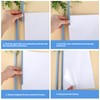 10 Pcs Clear A4 Report Covers, Slide Binder File Folder