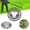 Lyfengdeam 6/8" Weed Brush Steel Wire Trimmer Wheel Garden Lawnmower