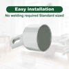 MUXHEL 8 Pcs 1-5/8" Top Rail End, Galvanized Steel Top