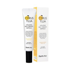 Farmstay Citrus Yuzu Vitalizing Rich Therapy Ampoule 30ml / 팜스테이 시트러스 유자 바이탈라이징 리치 테라피 앰플 30ml