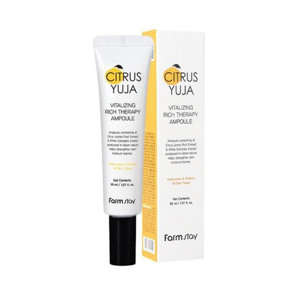 Farmstay Citrus Yuzu Vitalizing Rich Therapy Ampoule 30ml / 팜스테이