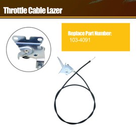 Sxqddz 103-4091 Throttle Cable Fit for Exmark Lazer Z Air Cooled CT HP Liquid Cooled XS Liquid Coole for Toro Z-Master Z400 48 7-Gauge