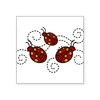 CafePress Ladybugs Square Sticker 3 X 3 Square Bumper Sticker