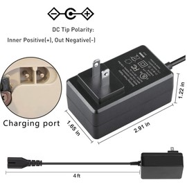 GizMac 12.6v 3a 2prong Charger Adapter for Wybot Osprey 200 700 Robot Pool Cleaner Cordless Robotic Pool Vacuum Power