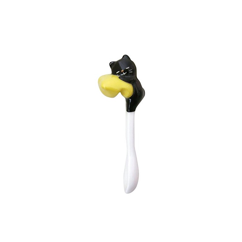 DECOLE 743525 Nap Spoon with Your Cup, Kuro, Approx. 1.2