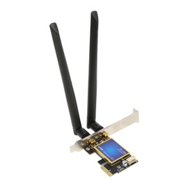 Tarjeta WiFi PCIE, Bluetooth 4.0 4.0 2.4Ghz 5Ghz Tarjeta de Red Inalámbrica de Doble Banda, Adaptador Inalámbrico de Tarjeta de Red WiFi de 1200Mbps para PC,para Juegos,Transmisión