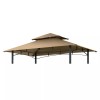 Figfeu Grill Gazebo Replacement Canopy Roof Figfeu 5x8 Double Tiered