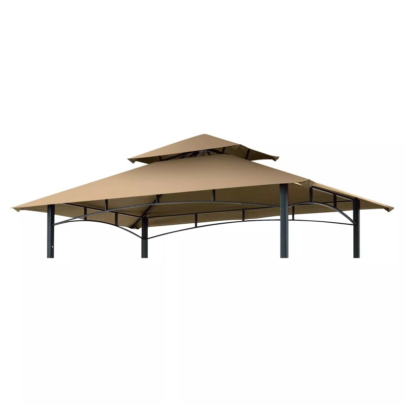 Figfeu Grill Gazebo Replacement Canopy Roof Figfeu 5x8 Double Tiered