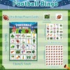 Liliful 35 Pcs Football Bingo Games 24 Players American Football