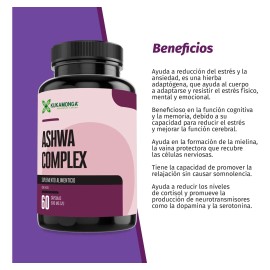 Fórmula Complex Tranquilidad, Serenidad 500 Mg - 60 Cápsulas Sin Sabor