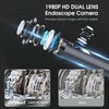 DPduct Dual Lens Endoscope Camera with Light, 7.9mm 1920P HD