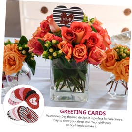 Operitacx 120pcs Heart Shaped Greeting Card Valentines Hearts Envelopes Thank Positive Anniversary Glitter Heart Stickers Card Holder Card - Email Notes Cards Door Colorful Paper