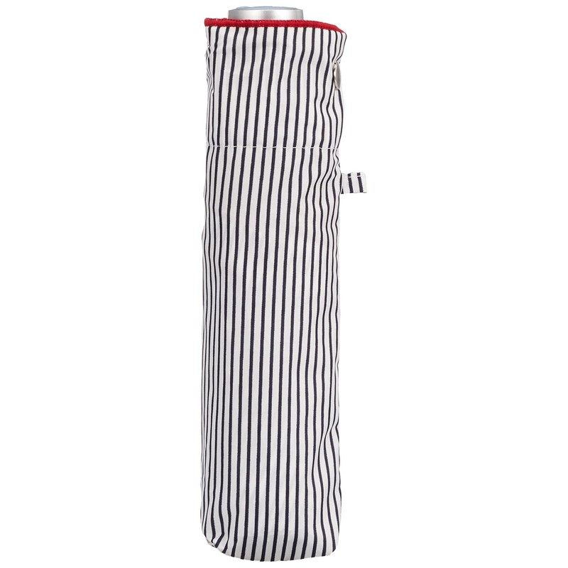 Moonbat Sweet Jasmil Folding Umbrella, Hickory Stripe x Hem Overlock,