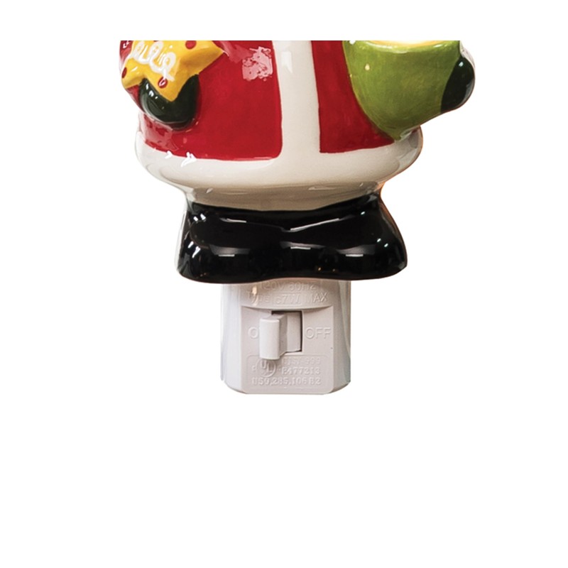 GALLERIE II Santa Bubble Nightlight Red