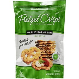 Snack Factory, Pretzel Crisps, Garlic Parmesan, 7.2-Ounce (Pack of 4) by Pretzel Crisps