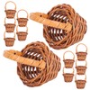 12Pcs Miniature Baskets Handheld Woven Baskets for Home Office Decor