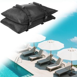 MOVDEET Sandbag Weight for Umbrella Base,2 x 45 LBS Outdoor Umbrella Base Weight Bag, Fillable Weights SandBags for Cantilever Offset Patio Umbrella Base, Deck, Poolside(Without Sand)