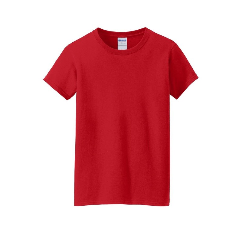 Gildan Unisex Blank Tee, G5000 Red