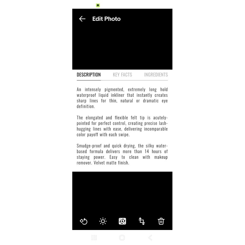 Il Makiage Black InkLiner Eyeliner 0.05 OZ - New In