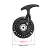 QWORK® Motorcycle Pull Starter 47CC 49CC, Aluminum Pull Starter Part,