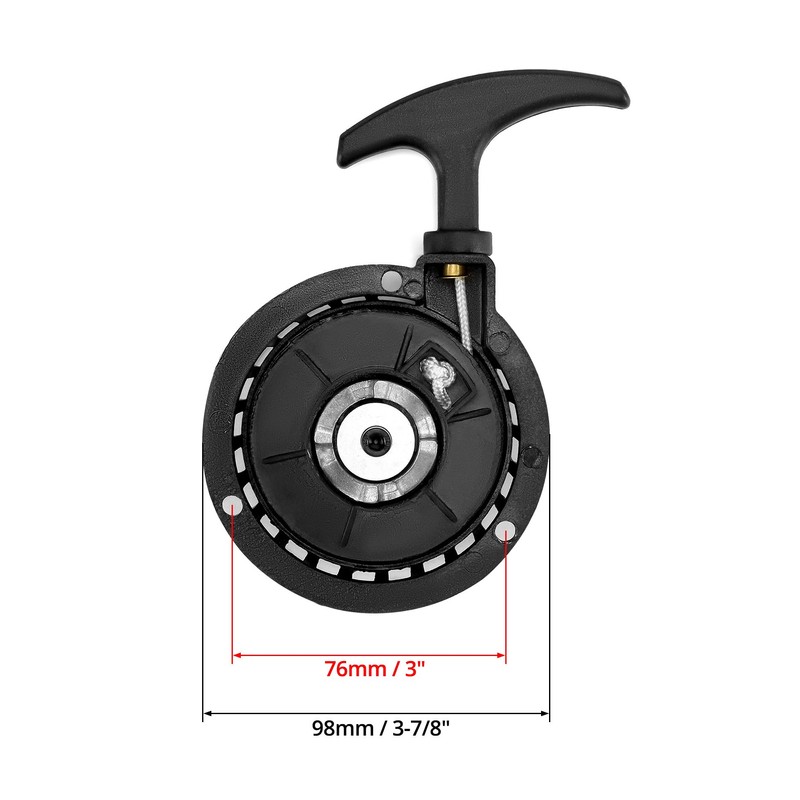 QWORK® Motorcycle Pull Starter 47CC 49CC, Aluminum Pull Starter Part,