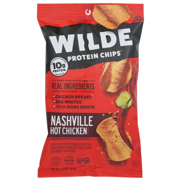 Nashville Hot Chicken Chips by Wilde Chips, Thin and Crispy,