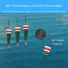 SIWRIOM Popping Corks Floats for Saltwater Fishing Bobber, 4PCS Weighted