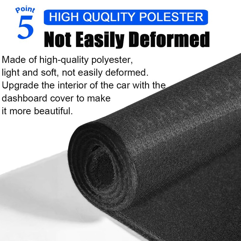 XITER Polyester Dashboard Cover Mat Carpet Dash Nonslip Sun Shade