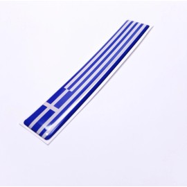 DIGIART INTERNATIONAL 1 HELLAS GREECE GREEK FLAG 3D EPOXY CAR EMBLEM FLEXIBLE DURABLE WATERPROOF