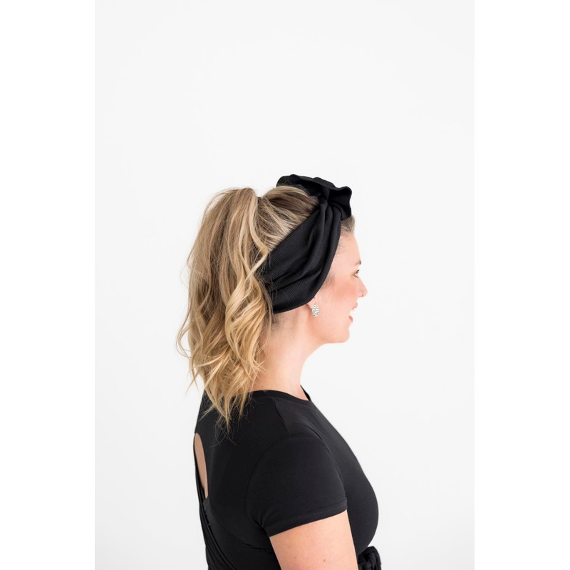 Stretch BowKnot Clip-In Headband That Truly Stays in Place. Non-Slip