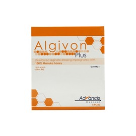 Algivon Plus Honey Alginate Wound Dressing 5 x 5 cm Pack of 5