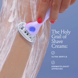 Billie Whipped Shave Cream - Ultra Gentle Protection - Fragrance-Free & Dermatologist-Approved - Designed for Sensitive Skin - 6.5 fl oz | Billie