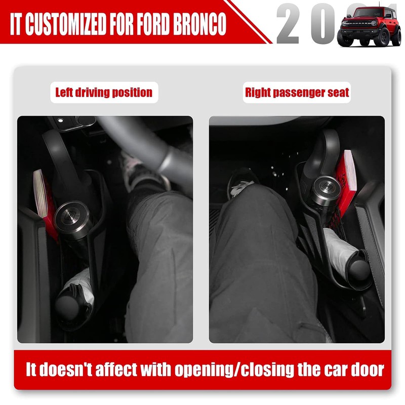 Mabett Front Door Storage Pockets for Ford Bronco Accessories 2021