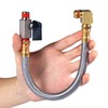 Breezliy Extended Tank Drain Valve Assembly Kit,10 Inch Braided Steel