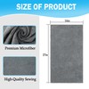 Puomue Grey Salon Towels, Super Soft and Absorbent Microfiber Hair