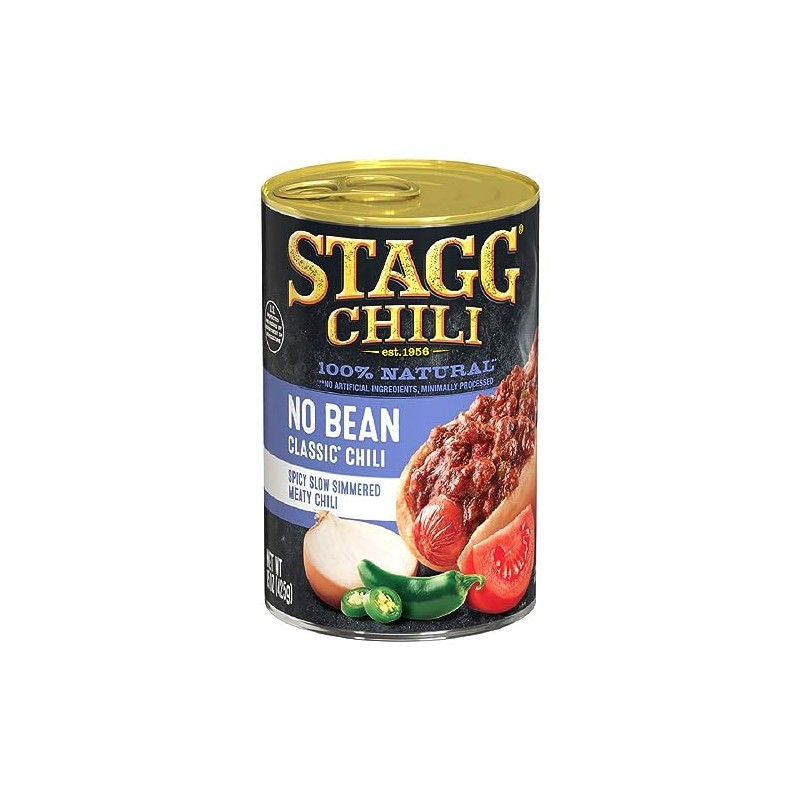Stagg CLASSIC Chili No Beans, 15 Ounce (12-Pack)