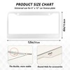 White License Plate Frame 2 Pack Car License Plate Frame