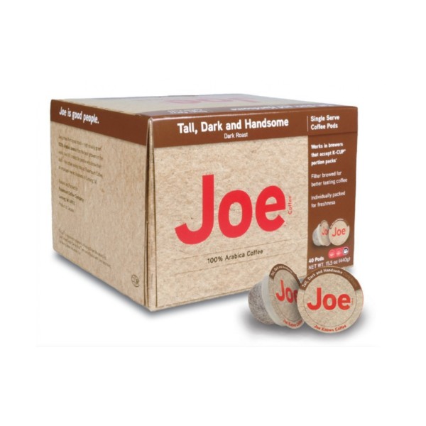 Joe Knows Coffee, Tall Dark and Handsome, Single Serve Coffee Pods, Rich,...