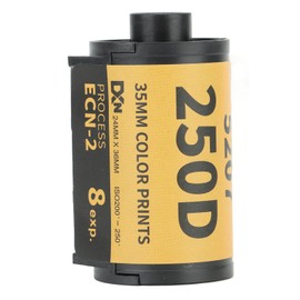 35mm Color Film, 200‑250 Professional Color Print 35mm Film, Wide Exposure Range ECN 2 Process Colour Print Camera Film for 135 Camera, High Contrast Color Print Film (8 Sheet)