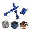 BIUDECO 4pcs Tubeless Tire Valve Stems Blue with Core Remover